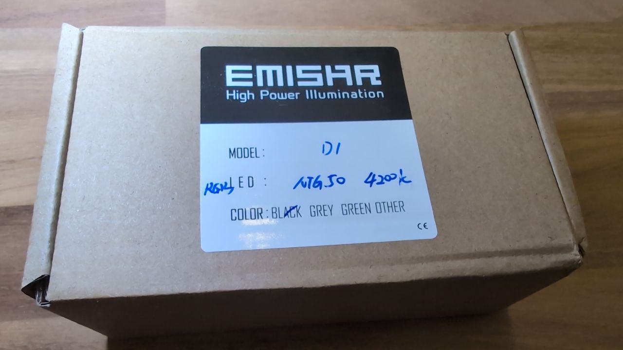 Emisar D1 NTG50 4200k BLACKED OUT RGB Switch Lume X1 driver