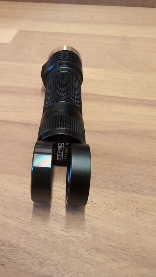 Emisar D4V2 Black / Brass High Power LED Flashlight 519a 4000k domed