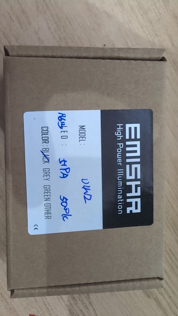 Emisar D4V2 Black / Brass High Power LED Flashlight 519a 5000k domed