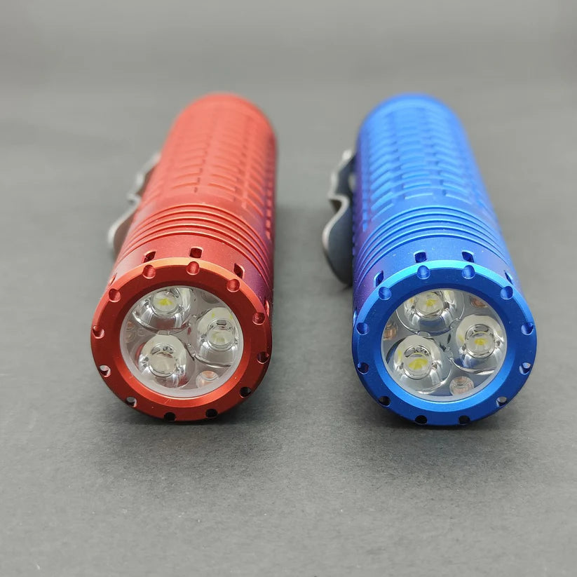 Reylight Dawn - Blue - 3x XPL-Hi 6500k Glow gasket battery inc (no box)