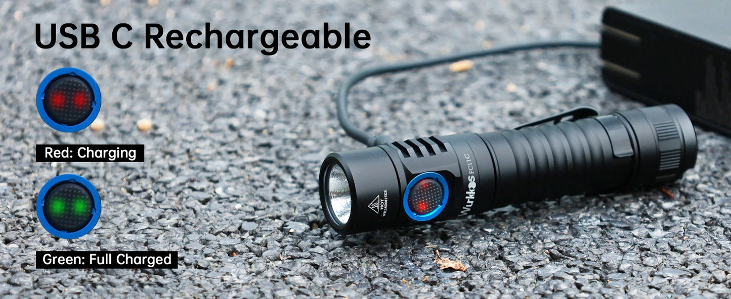 Wurkkos FC11C Battery Included (Choose your LED inside)