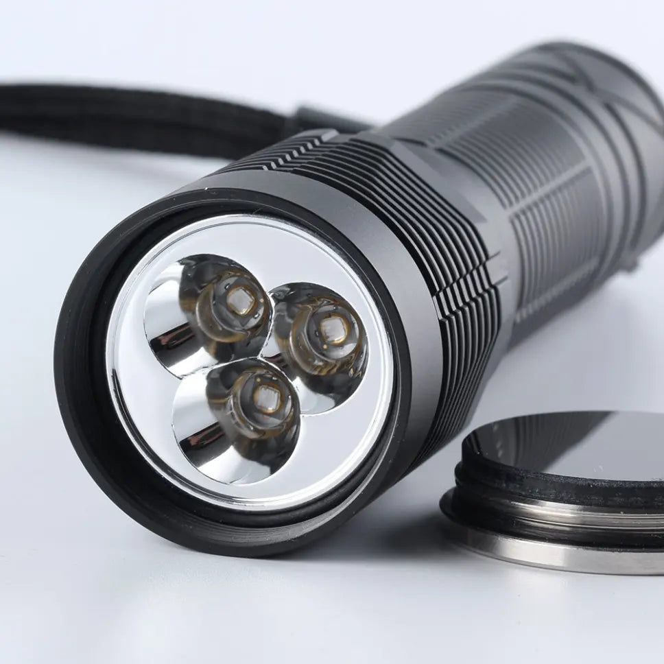 Convoy S12 Triple 365nm UV LED Flashlight bundle deal, battery, goggles, charger.