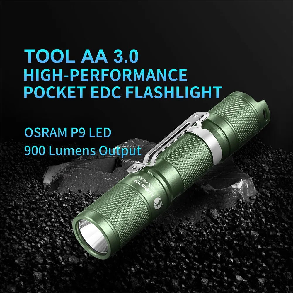 Lumintop Tool AA 3.0 14500/ AA free GITD diffuser(battery not inc) - Choose colour
