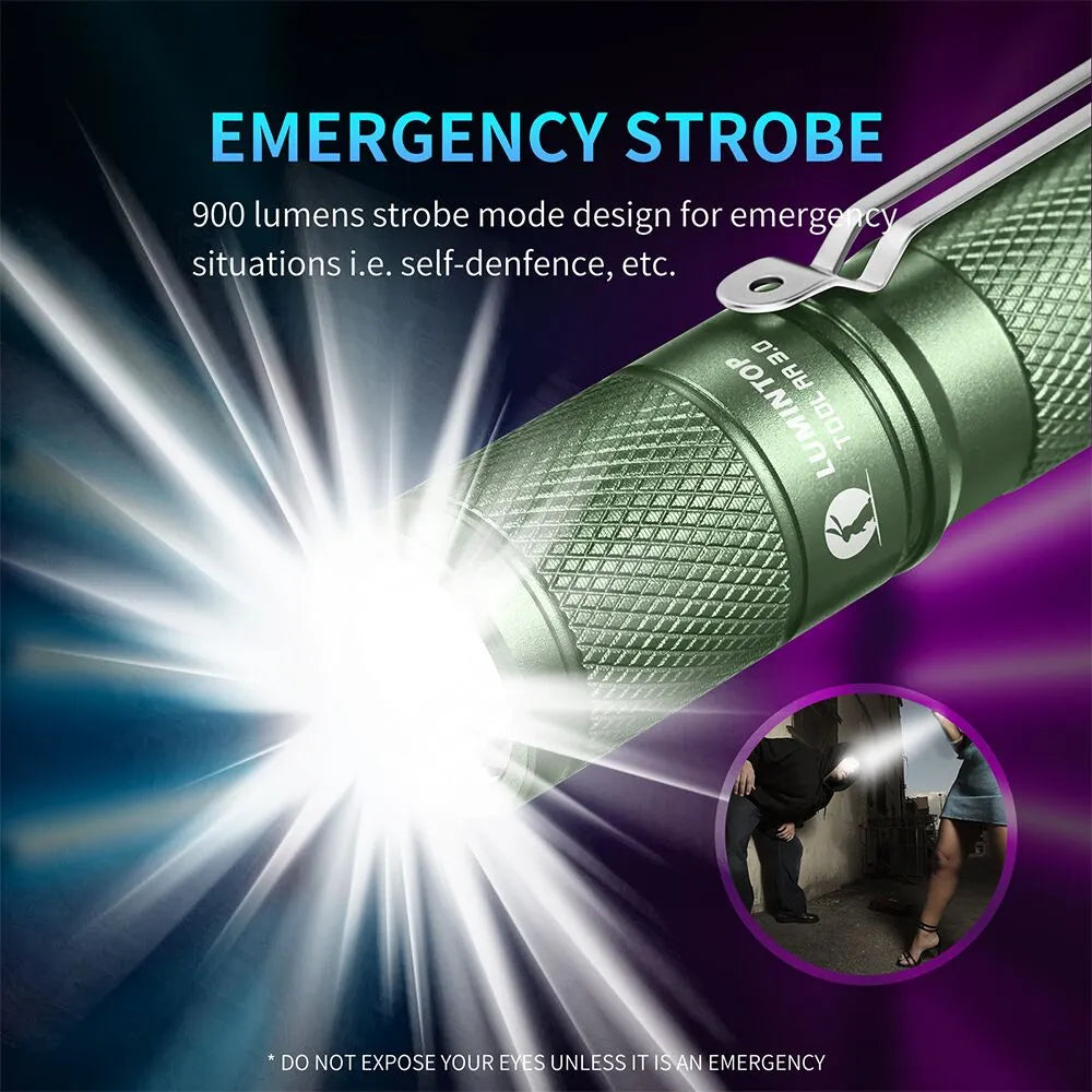 Lumintop Tool AA 3.0 14500/ AA free GITD diffuser(battery not inc) - Choose colour