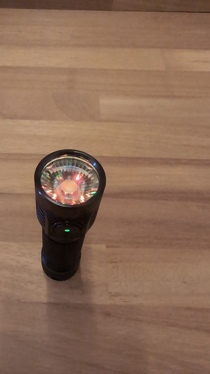 Emisar DA1K 21700 HIGH POWER LED FLASHLIGHT BLACKEDOUT NTG50 2700k RGB