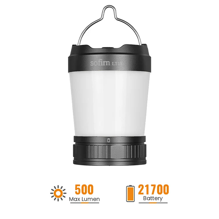 Sofirn LT1S usbc lanterns 3 different led colours battery inc - Black