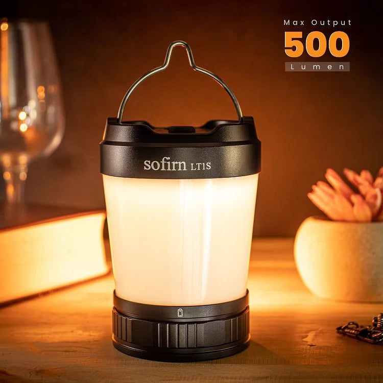 Sofirn LT1S usbc lanterns 3 different led colours battery inc - Black