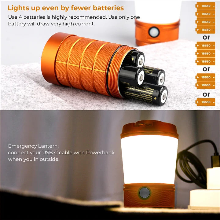 Sofirn LT1 BLF Anduril 2 Lantern batteries included