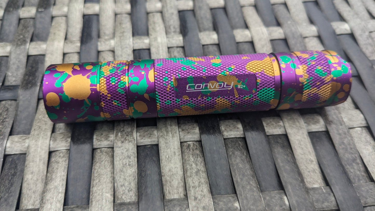 Limited edition Convoy s2+ uv colourful Purple Camo