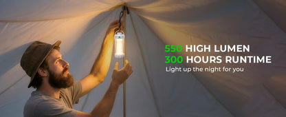 Wurkkos CL01 Camping Light with Adjustable Colour Temperature/Power Bank/RGB Police Modes/Magnet Tail/21700 Battery Replaceable