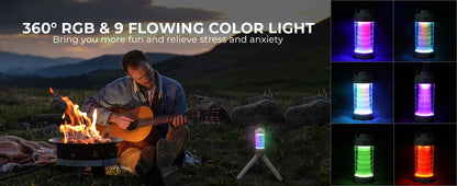 Wurkkos CL01 Camping Light with Adjustable Colour Temperature/Power Bank/RGB Police Modes/Magnet Tail/21700 Battery Replaceable