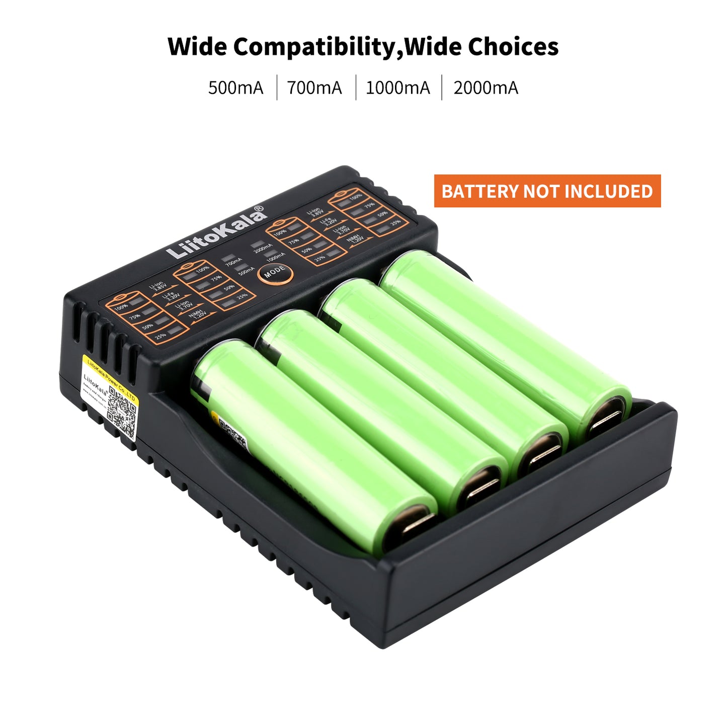 LiitoKala Lii-402 li-ion / ni-mh/ni-cd 4 bay battery charger