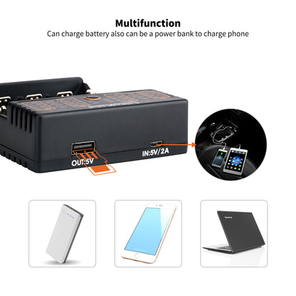 LiitoKala Lii-402 li-ion / ni-mh/ni-cd 4 bay battery charger