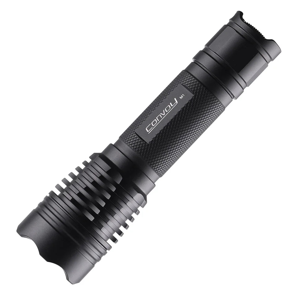 Convoy M1 18650 flashlight LHP531 4000k 10a buck driver BLACK