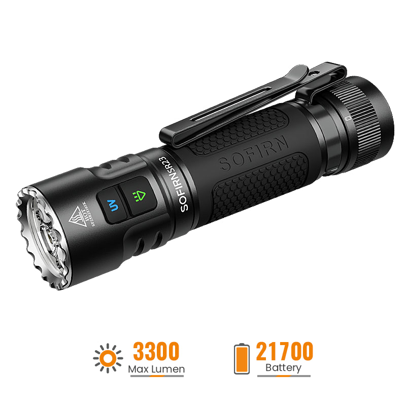 Sofirn SR23 Flaslight with UV Battery included USB Charging