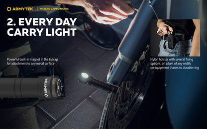 Armytek Wizard C2 Pro Nichia 144a 4500k - 10 year warranty