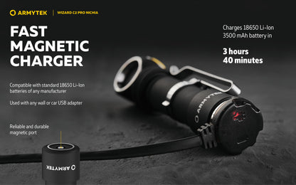 Armytek Wizard C2 Pro Nichia 144a 4500k - 10 year warranty