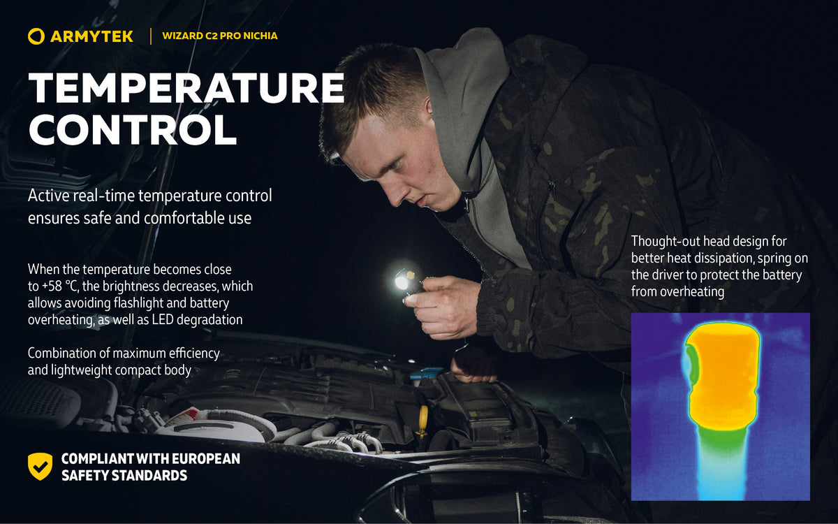 Armytek Wizard C2 Pro Nichia 144a 4500k - 10 year warranty