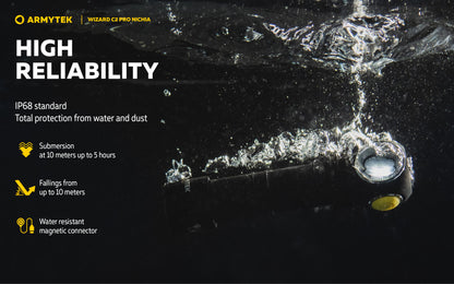 Armytek Wizard C2 Pro Nichia 144a 4500k - 10 year warranty
