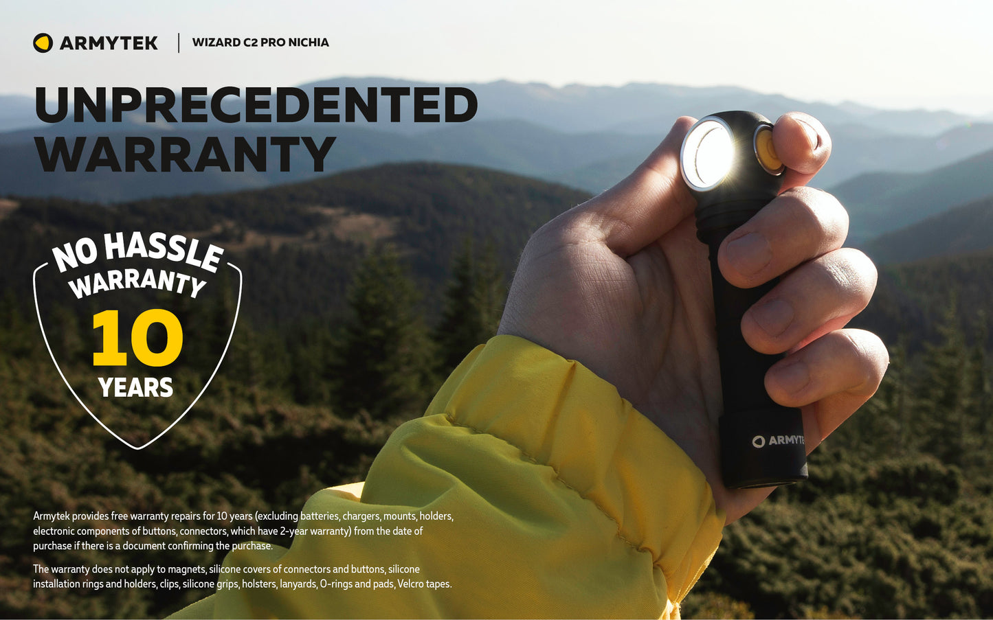 Armytek Wizard C2 Pro Nichia 144a 4500k - 10 year warranty