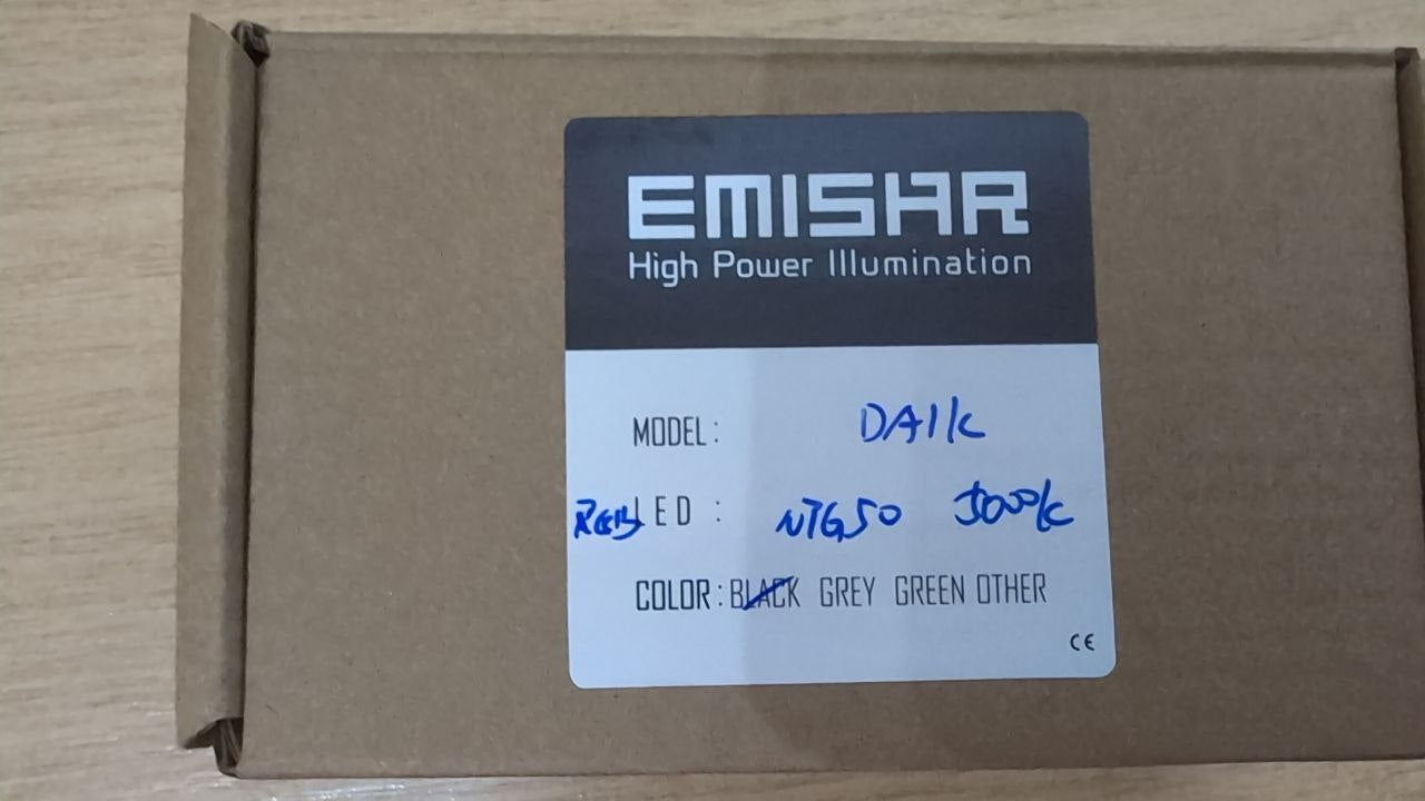 Emisar DA1K 21700 HIGH POWER LED FLASHLIGHT BLACKEDOUT NTG50 5000k RGB