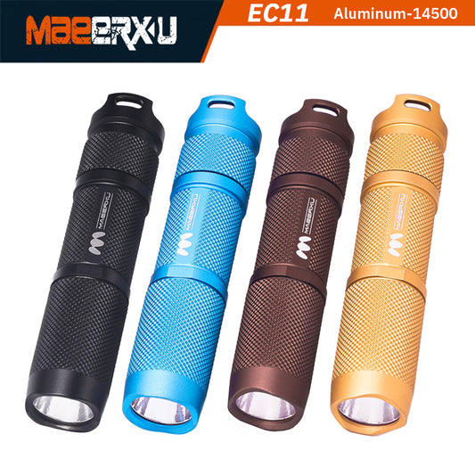 Maeerxu EC11 mini flashlight AA/14500 dual fuel Nichia 219c 2700k - Black