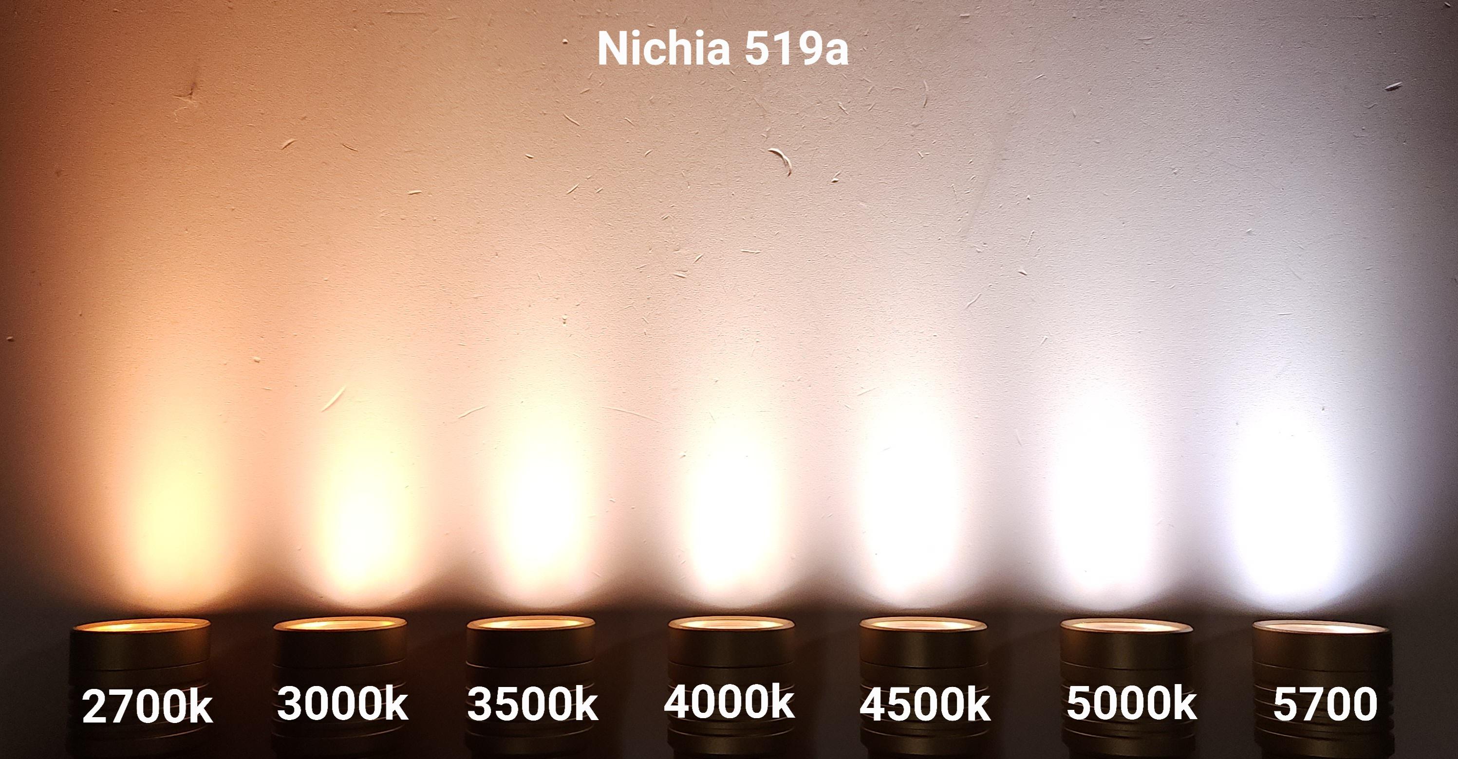 5700k Color Led Nichia 519a All tints – UK Flashlight Store