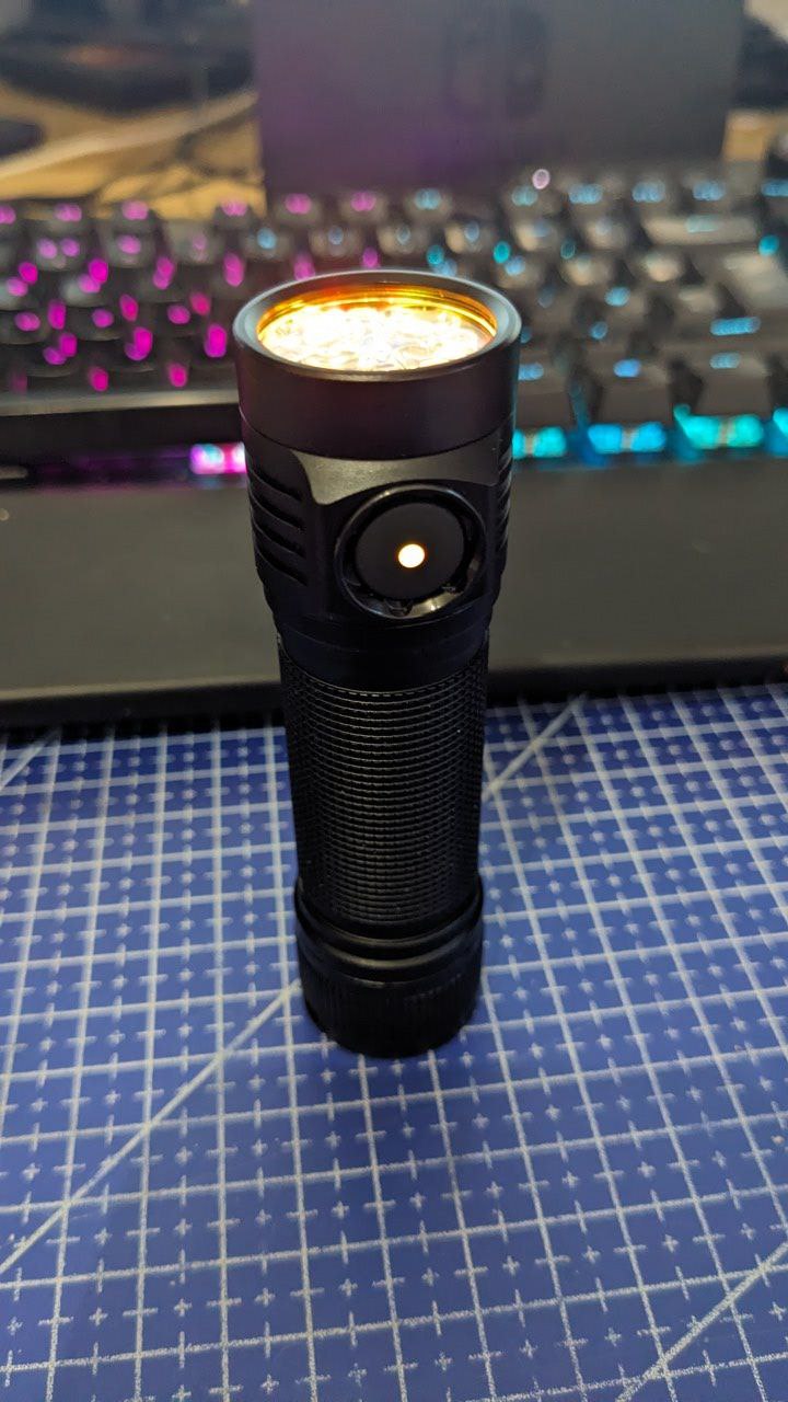 Emisar D4K 1*21700 BLACK 219b SW45K Lume X1 with battery for HAMMY