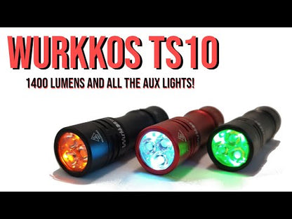 Limited edition Wurkkos TS10v2 MAO(white) battery Inc 4000k/6000k 90cri RGB aux LED Anduril2 1400lm - coming soon