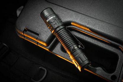 Wurkkos TD02 Tactical Flashlight, 2000LM 254M Pocket Rechargeable EDC Torch with Type C Charging Port, Tail Switch IPX8 Waterproof SST40 6000k
