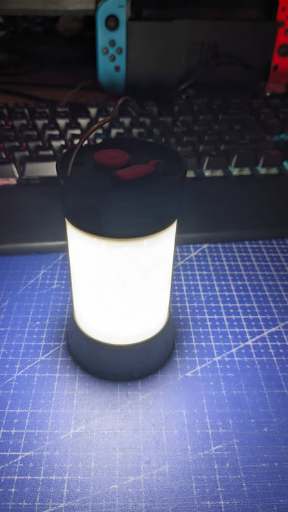 LED Camping Lantern battery included USB-c White / Red