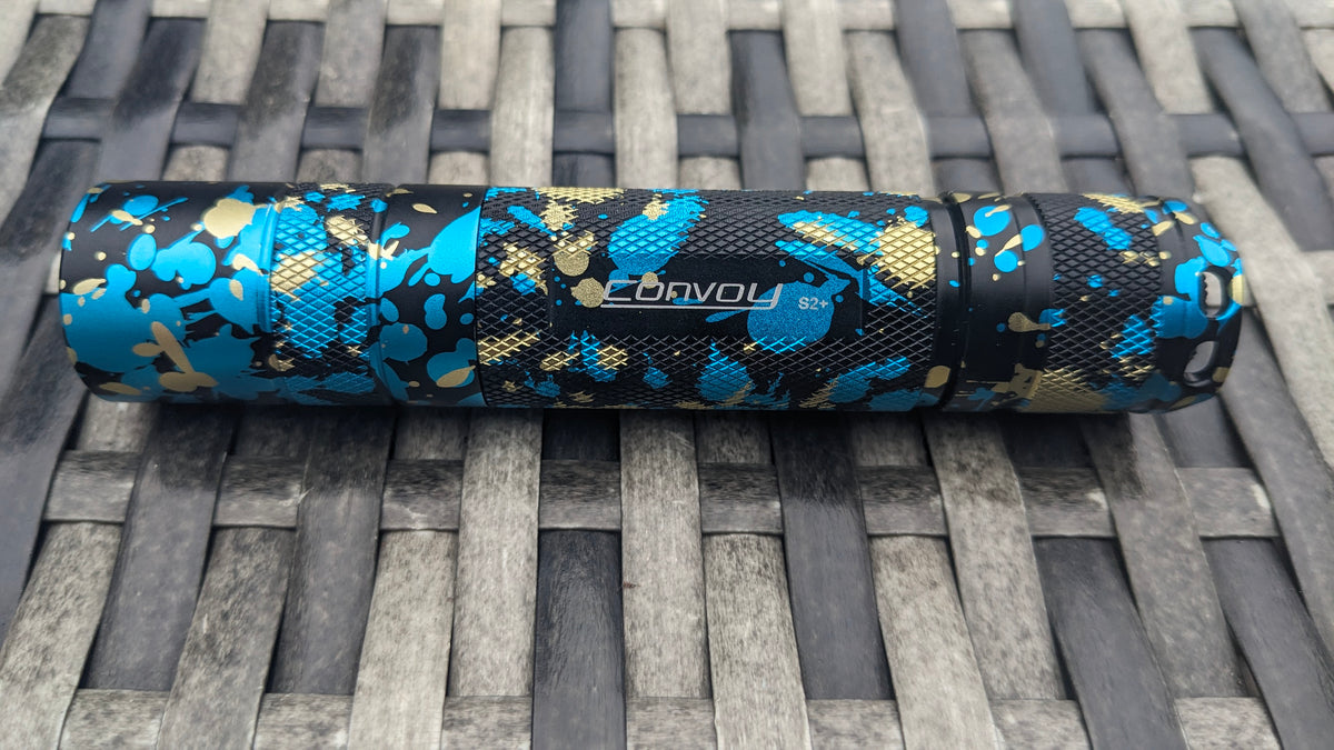 Limited edition Convoy s2+ uv colourful black camo