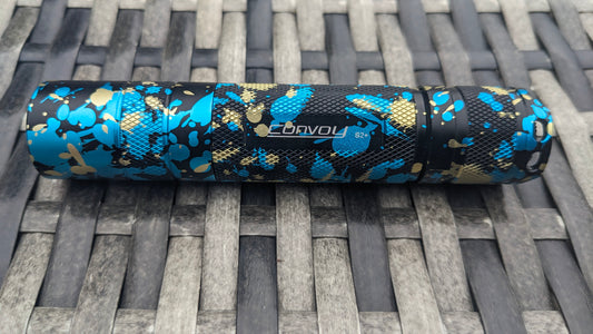 Limited edition Convoy s2+ uv colourful black camo